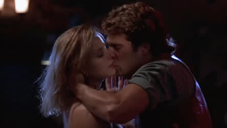 Blonde Forced Jodie Foster Kissing Rough Strip gif