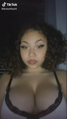 amateur big tits boobs cute latina natural tits teen tiktok tits gif