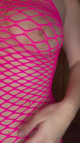 ass babe big tits brunette fishnet onlyfans gif