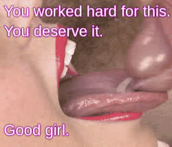 Good girl...