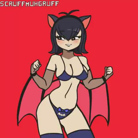 cosplay lingerie tits gif