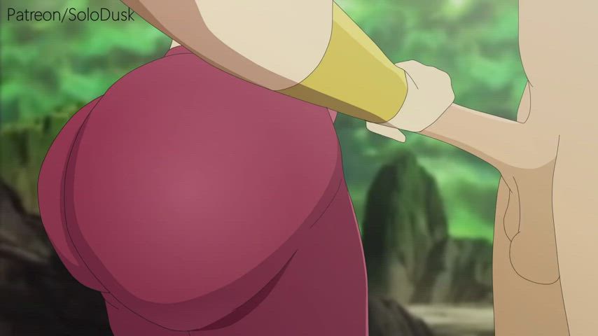 Animation Ass Big Ass Bubble Butt Handjob gif