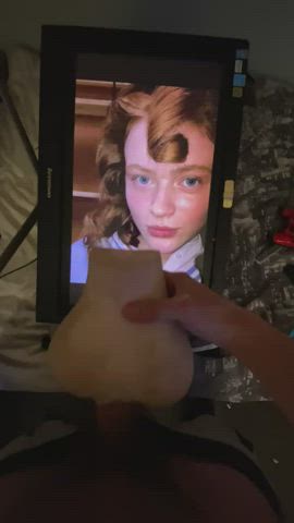 SADIE SINK cumshot tribute