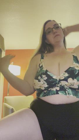 BBW Bouncing Chubby NSFW gif