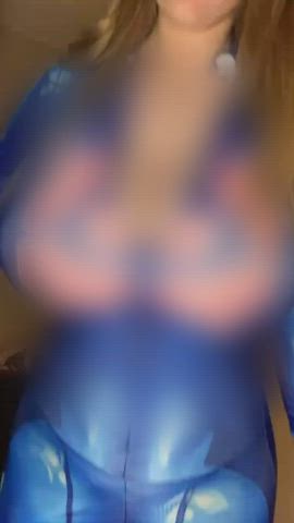 Bouncing Tits Censored Cosplay gif