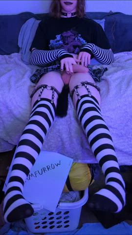 Femboy Knee High Socks Teen 19 Years Old Porn GIF by izot078