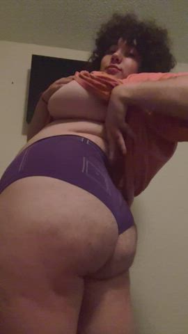 BBW Big Tits Boobs Booty Hairy Ass Latina OnlyFans Tease Tits gif