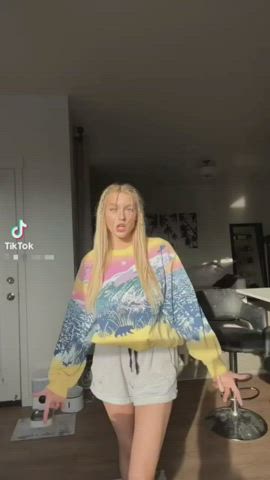 Blonde Censored TikTok gif