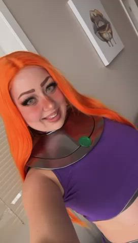 Starfire boob bounce [cosplay - self]