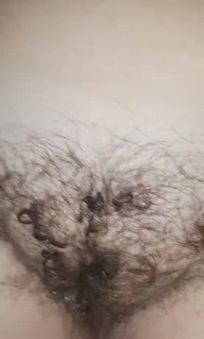 amateur cum cum on pussy cumshot hairy hairy pussy homemade gif