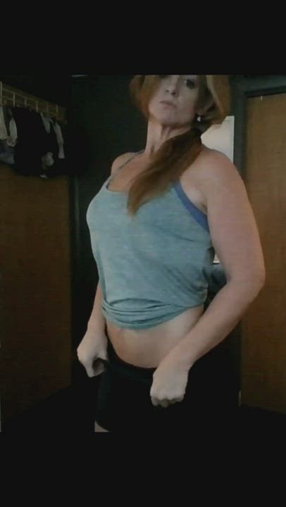 Ass Booty MILF Redhead Striptease Thick Thong Porn GIF by messynessy_6