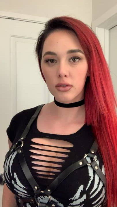 Goth Redhead Teen gif