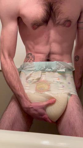 My over-soaked pamps started leaking. 😓