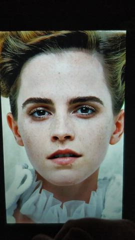 celebrity cum cumshot emma watson facial tribute gif