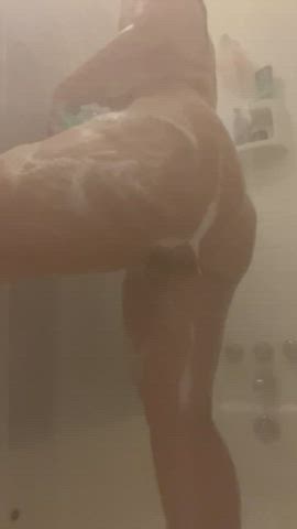 Ass Bathroom OnlyFans Shower Soapy Wet White Girl gif