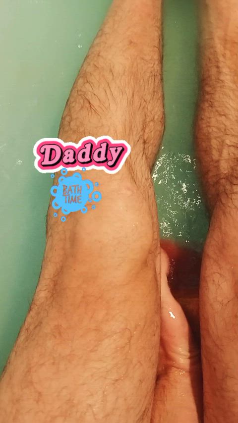 bath bathroom bathtub bear dad daddy gif