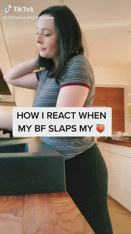 amateur couple funny porn homemade spanking tiktok yoga pants gif