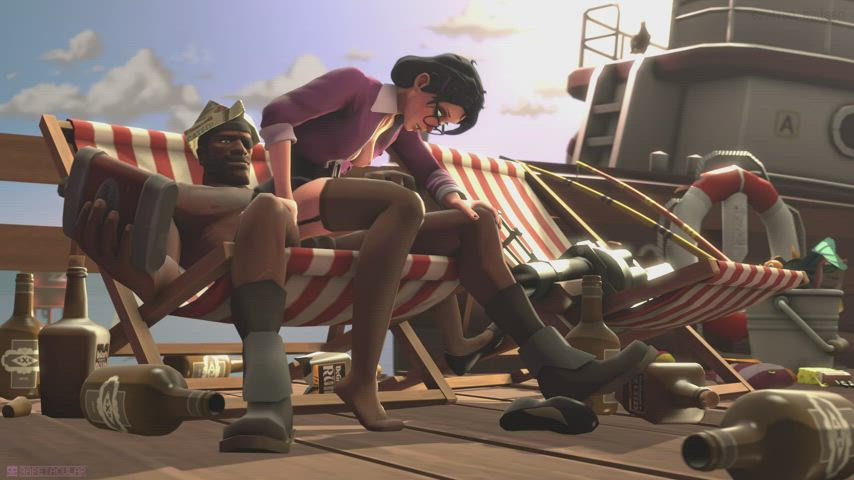 Miss Pauling x Demoman (Rapetacular)