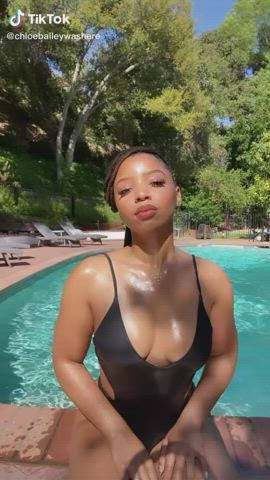 Bikini Ebony Tits gif