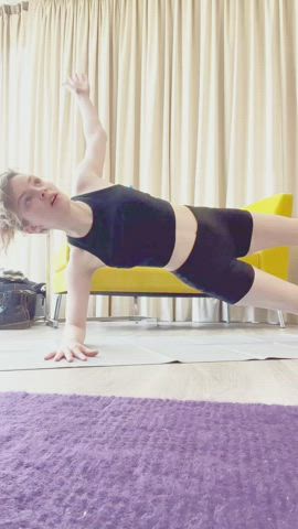 Stretching Tight Yoga gif