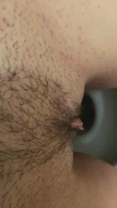 Clit Rubbing Pussy Toilet gif