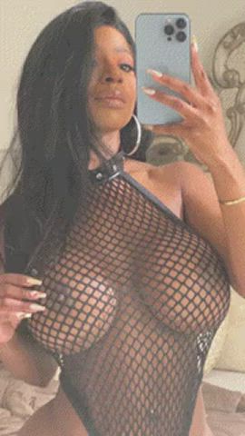 big tits ebony selfie thick gif