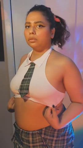 Just a muslim slut in her school girl cosplay