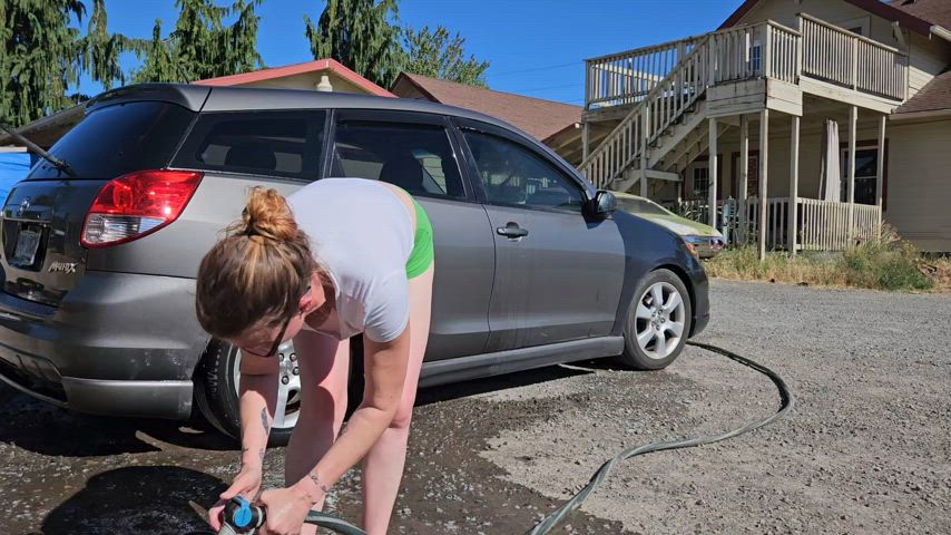 Took some video of me washing my car