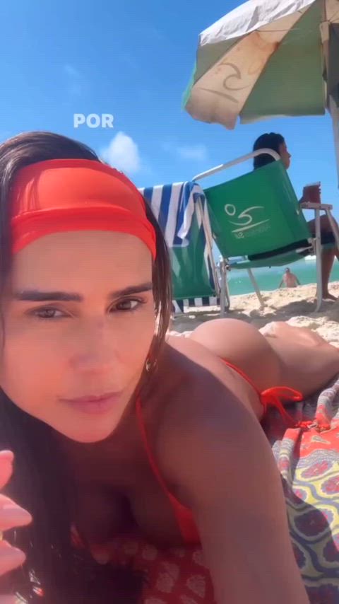 actress ass beach big ass bikini brazilian celebrity sexy latinas gif