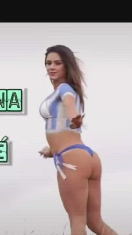 bikini body boobs brazilian brunette bubble butt dani goddess tease gif