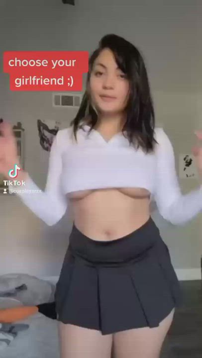 Choose your girlfriend. Naked TikTok Video