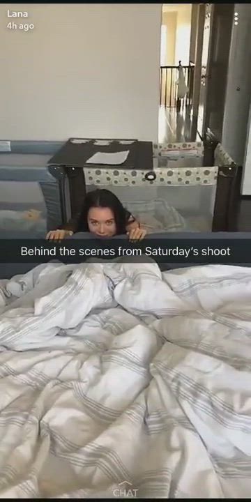 Lana going at it behind the scenes