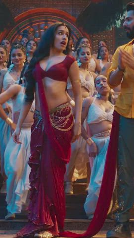 bollywood cleavage dancing exposed seduction gif