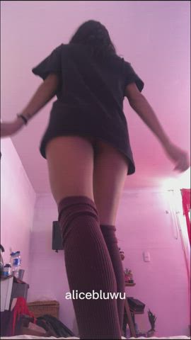 amateur ass brunette cute latina onlyfans petite solo teen gif