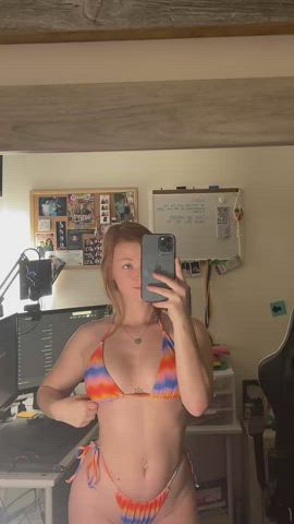 Bikini Redhead Smile gif