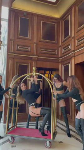 boots hotel leather strippers gif