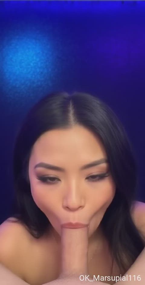 ai generated asian blowjob sucking gif