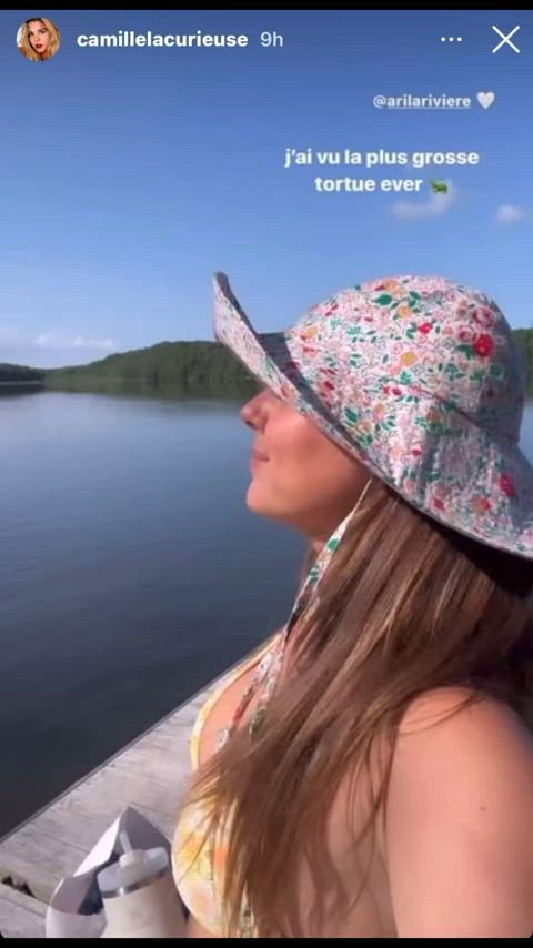 brunette canadian cute gif