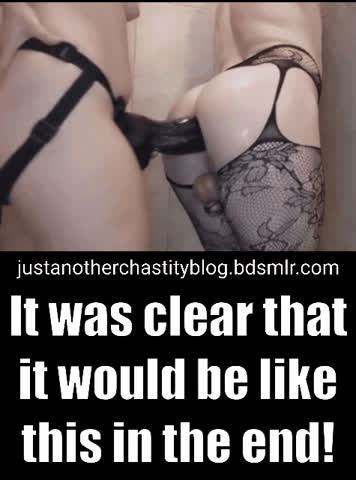 Anal Ass Chastity Femboy Sissy Strap On gif