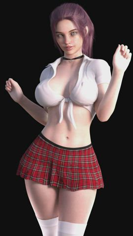3D Animation Boobs Girls Pussy gif