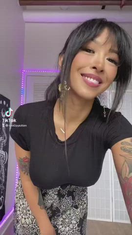 asian beautiful agony big tits fetish goddess onlyfans tattoo tiktok gif