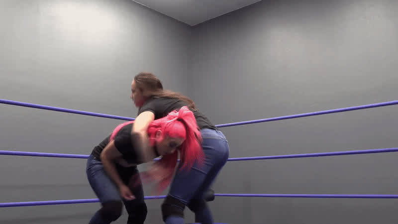 mexican pink white girl wrestling gif