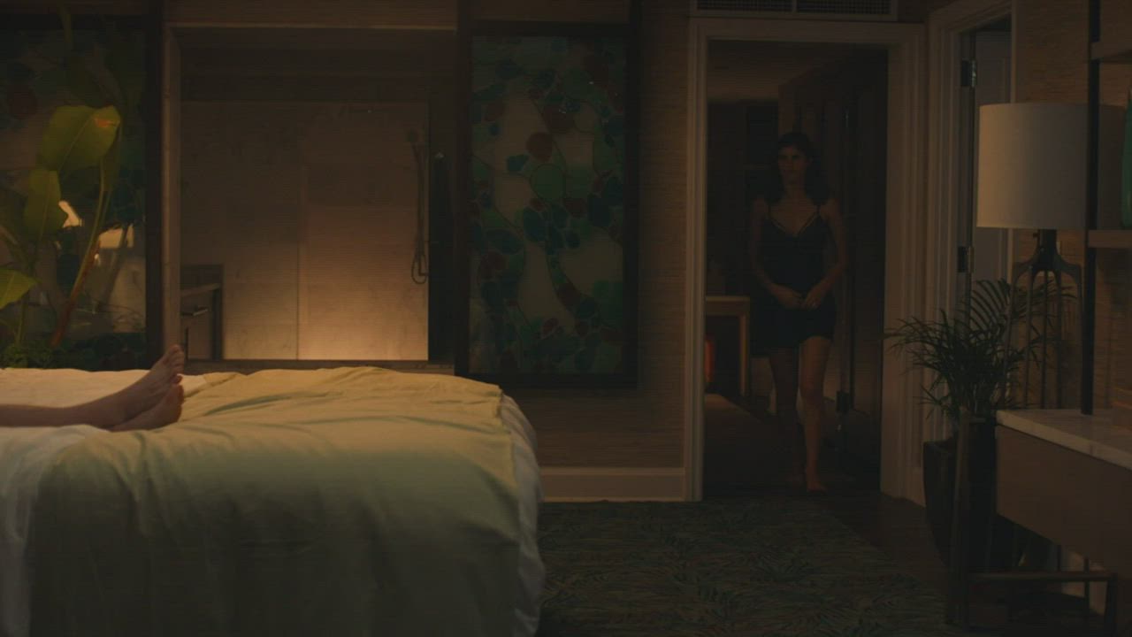 Alexandra Daddario Kissing Lingerie gif