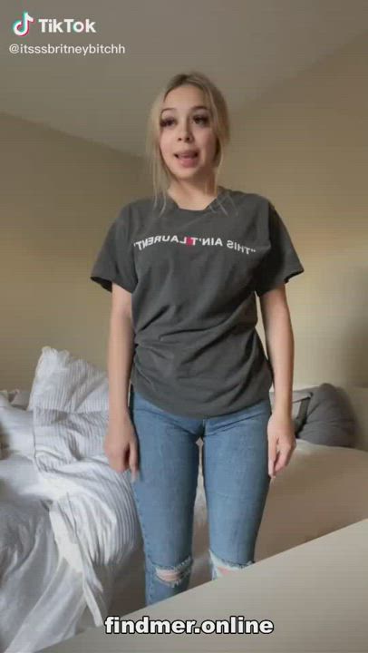 Amateur Ass Big Ass Blonde German Homemade Jeans Shaking Teen TikTok Tits Twerking