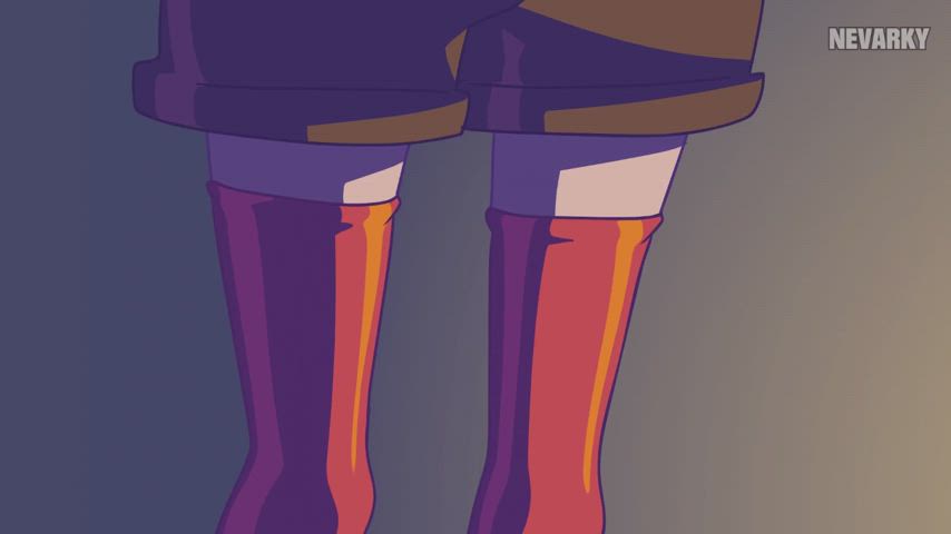 animation big tits thick thighs vampire gif