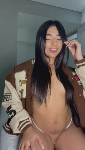 latina natural tits petittits petite small tits tease teasing tits gif