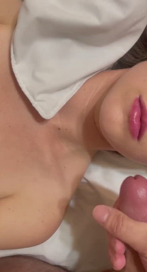 amateur cum cum in mouth cumshot facial lips real couple gif