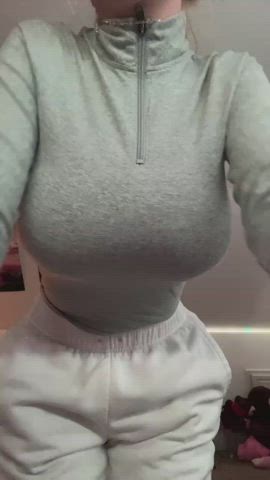 Blonde Huge Tits TikTok gif