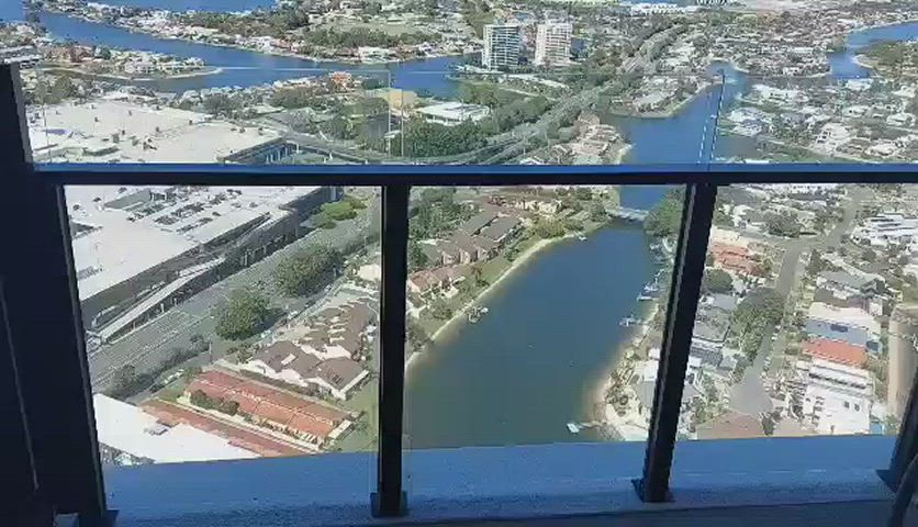 Who else likes to have fun on hotel balconies?