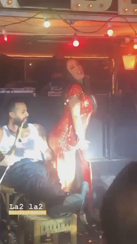 Elissar grinding her ass against some random guy!